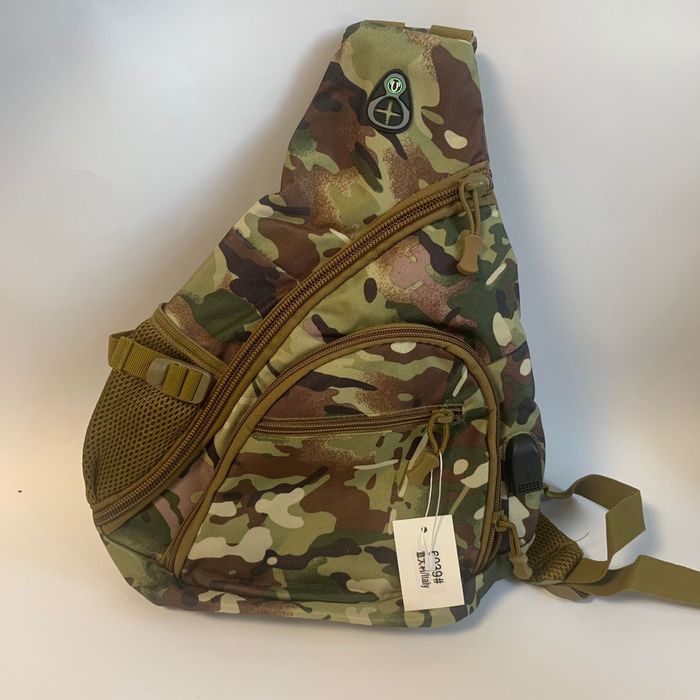 Тактическая сумка через плечо нагрудная спортивная