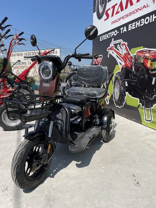 Доставка безкоштовна акумуляторний трицикл Їдемо 800W баланс трініті.