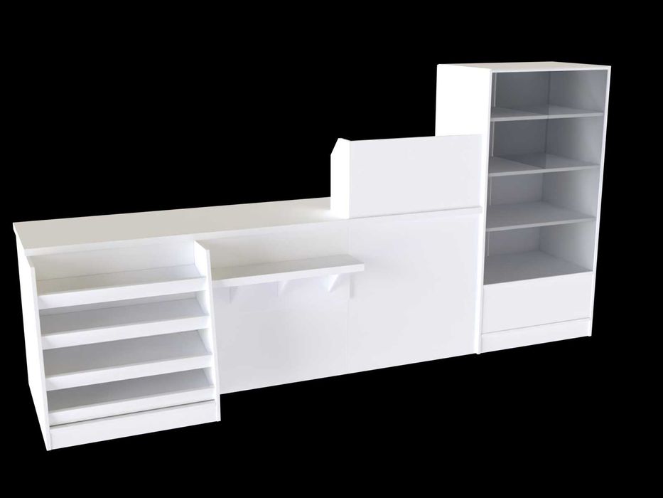 Lada sprzedażowa ekspozycyjna impulsowa meble do sklepu regał