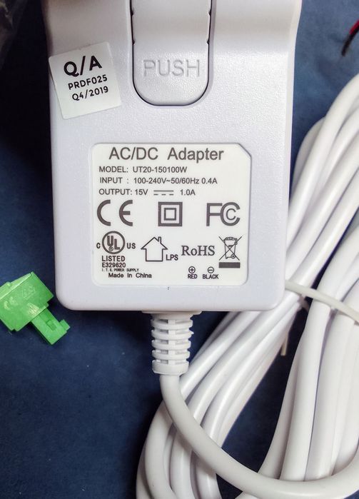 Блок питания для домофона 15v 1a UT20-150100w