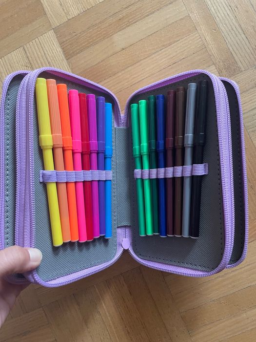 Nowy piórnik trzykomorowy kapibara, kapibara, piórnik