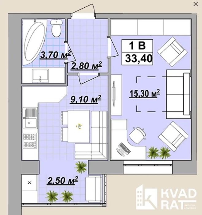 Готова до ремонту 1км квартира !17 секція !Княгинин