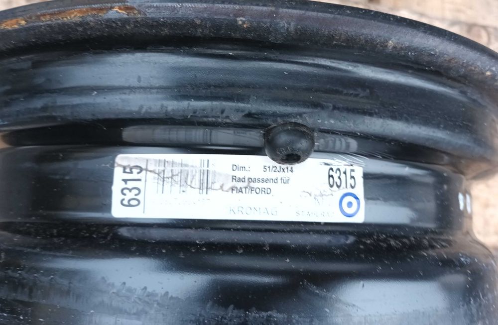 Felgi stalowe 2 szt. 5.5Jx14" ET35 4x98 Fiat Ford 14 cali W-wa