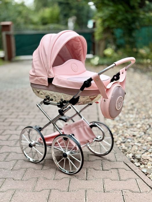 Wozek lalkowy Classic Glitter Premium dla lalek