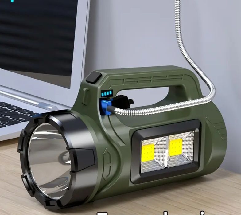 Багатофункціональна лампа та USB акумуляторний лед  ліхтарик
