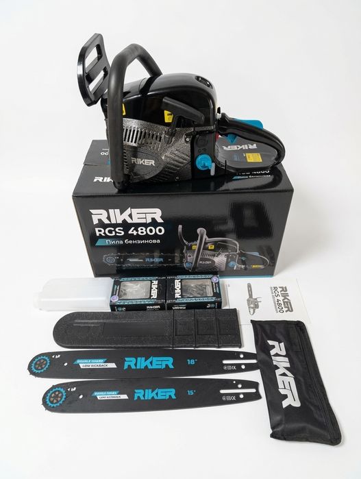 Бензопила Riker RGS 4800 " (2 шини + 2 ланцюги)