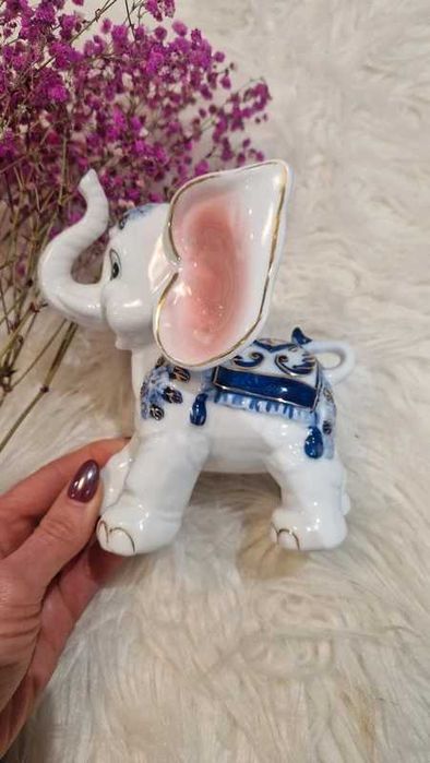 Figurka słoń porcelanowy