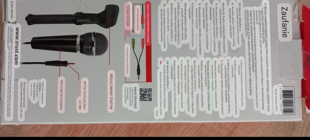 Mikrofon że statywem nowy