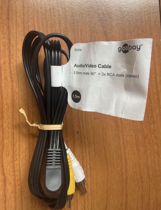 Cabo Áudio/Vídeo 3.5mm para 3 RCA Macho (1,5m)