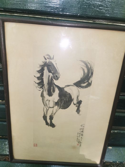 Quadro Xu BEIHOMG das oficinas Rongbaozhai