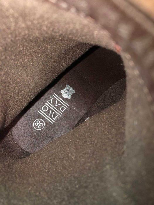 Тренд сезона-замшевые казаки женские,  рыжие, натуральный замш, р.38