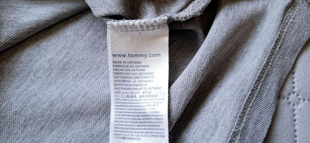 Tommy Hilfiger, T-shirt bluzka koszulka polo na krótki rękaw, roz. S