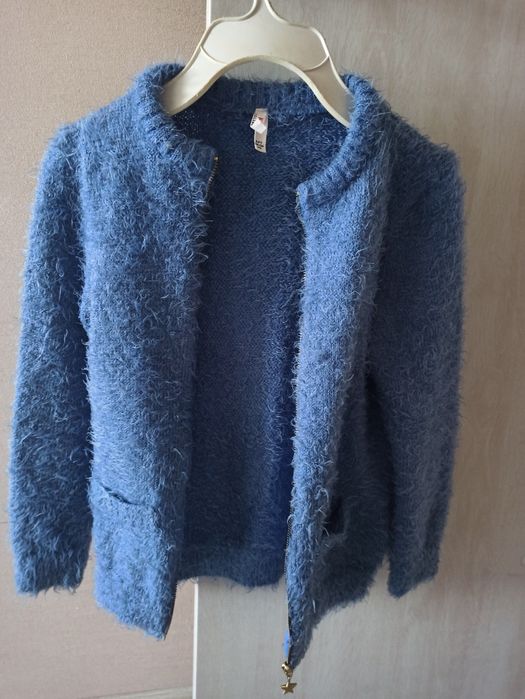 Кофта на молнії  128-134см,на кнопках 128см,кардиган с бусінами 128 см