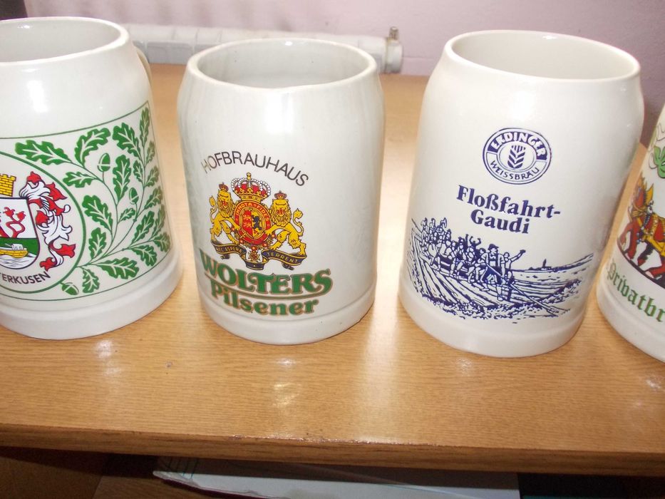Kufle ceramiczne do piwa -komplet