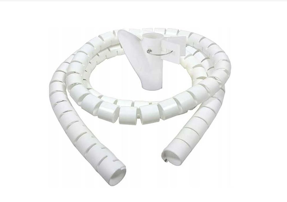 Bambelaa Elastyczny Organizer Na Kable Średnica 20mm Biały