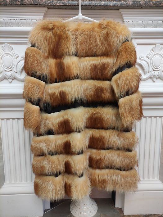 Полушубок шубка мех песца