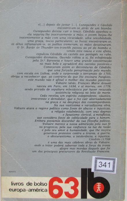 Voltaire - - - Cândido - - - - - Livro