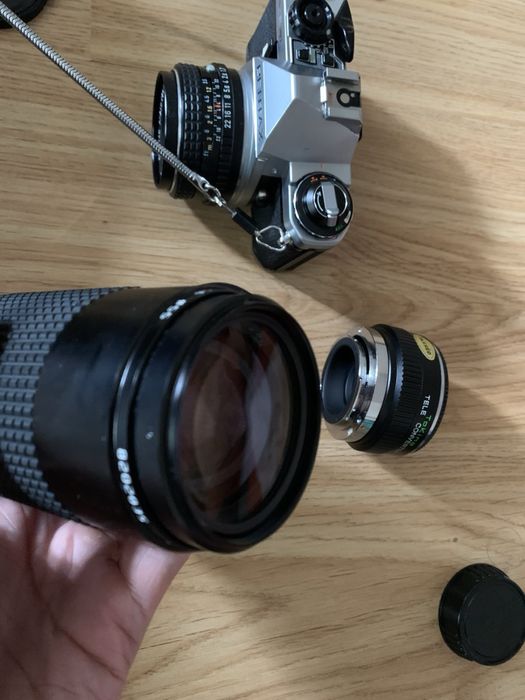 Плівковий зеркальний обьєктив фотоапарат Pentax me tokina