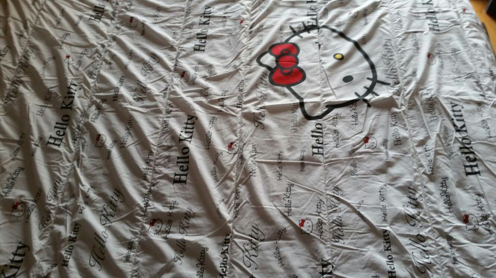 Edredon Hello Kitty Cama Solteiro + Almofada