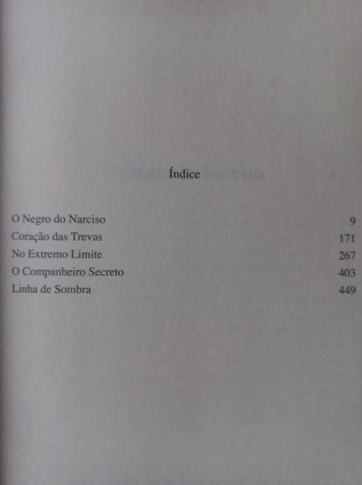 O Negro do Narciso, Coração das Trevas, Linha de Sombra -Joseph Conrad