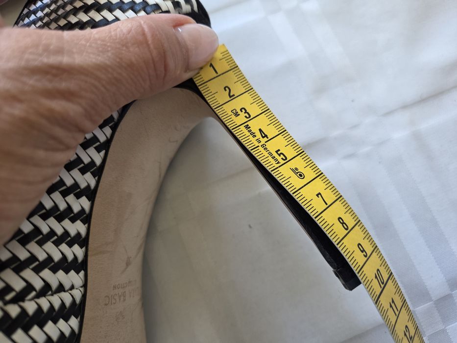 ZARA Basic szpilki 39 czarno-białe wiązane | hit | oryginalne