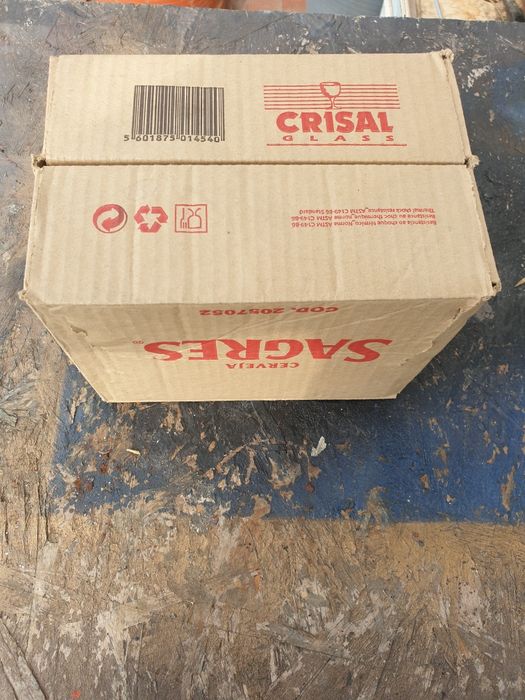 Caixa de copos sagres