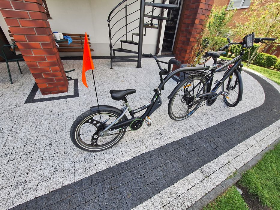 Rower doczepiany, hol rowerowy dla dzieci