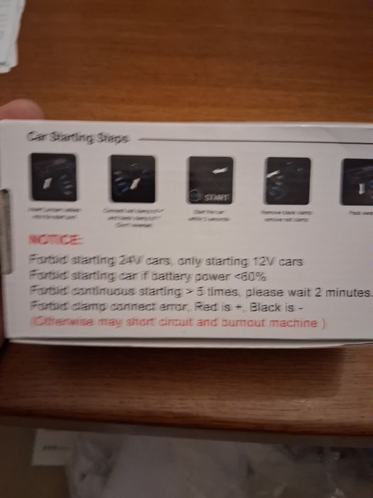 Arrancador auto carregamento usb