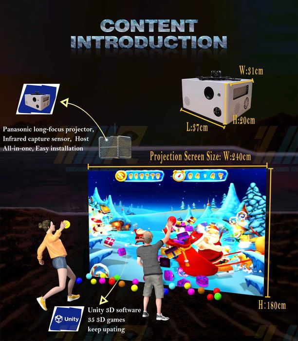 Projetor de jogos interativos (novo)