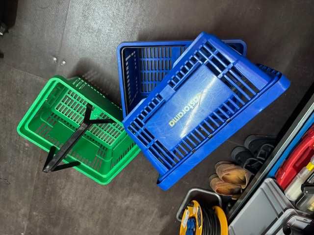 Cesta de armazenamento portátil de plástico(unidades x3)