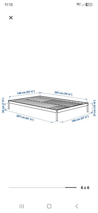 Lóżko ikea Vevelstad