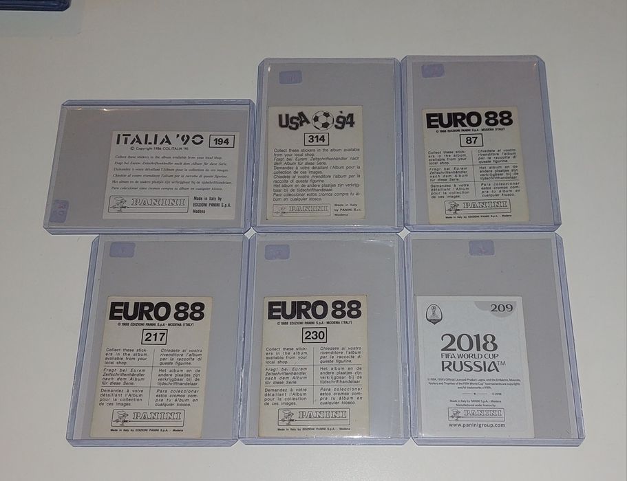 Cromos de Futebol: Ronaldo, Eusébio, Messi, Figo, Maradona e outros