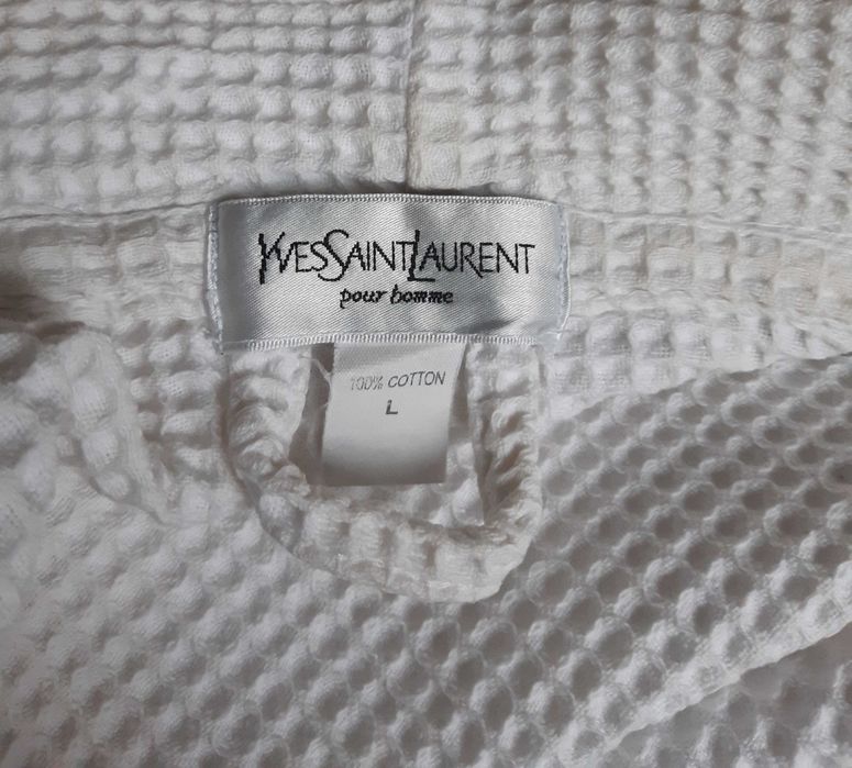 Мужской вафельный халат yves saint laurent