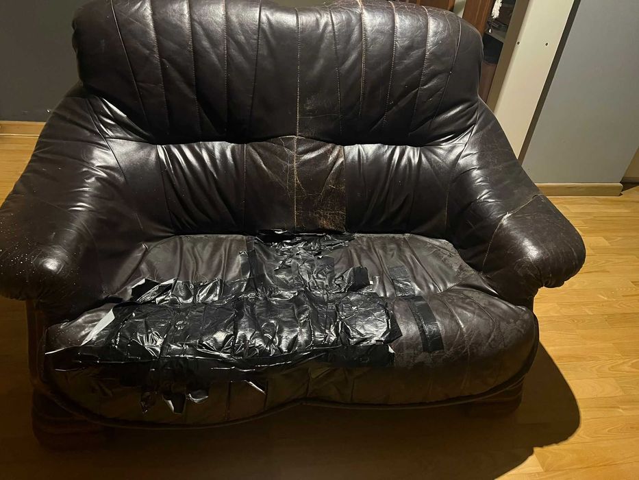Sofa dębowa  2 szt 170x70 120x70