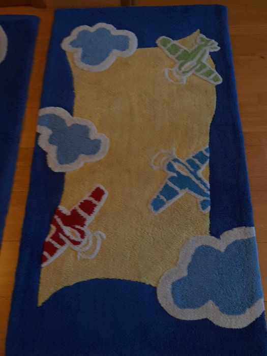 Adorável conjunto de tapetes e carpete para quarto de criança/jovem