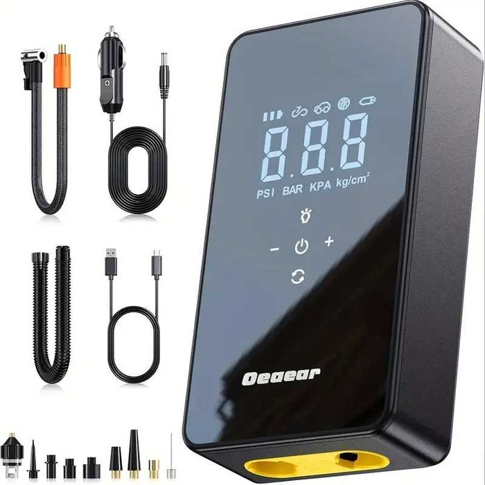 Автомобильный компрессор аккумуляторный , повербанк. Насос для всего!