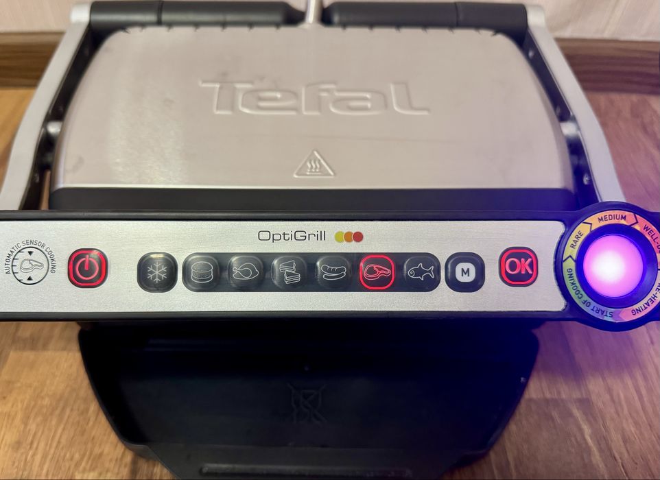 Розумний гриль Tefal Optigrill — готує ідеальні стейки сам!