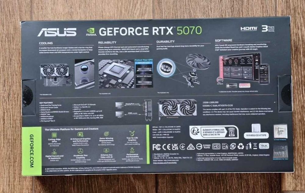 Обмен Asus DUAL RTX 5070