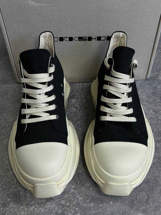 Кеди Rick Owens DRKSHDW Abstract Ramones jumbo lace laces кросівки 43