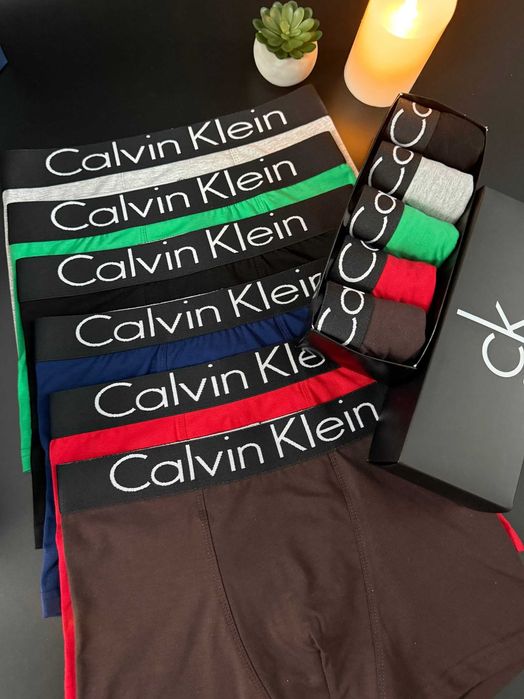 Чоловічі труси CK серія Black. Боксеры мужские