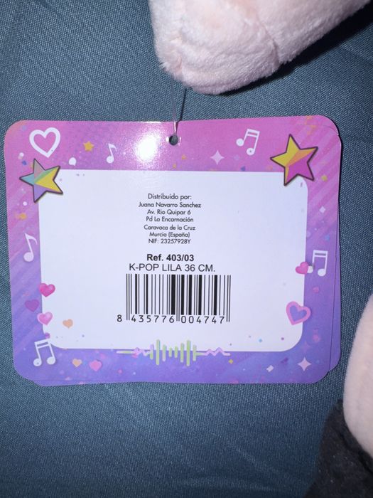 K pop peluche 36cm