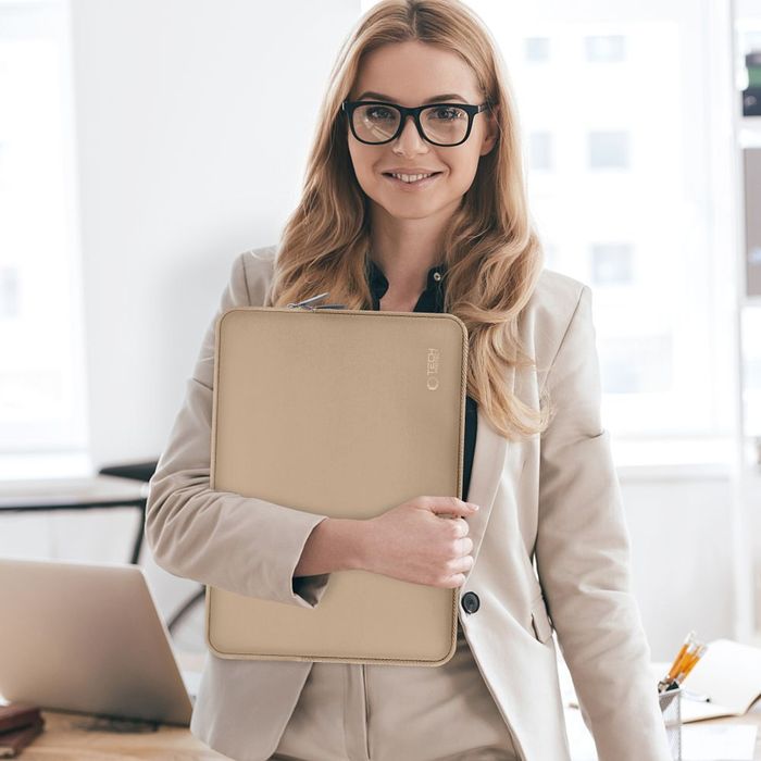 Tech-Protect neoslim laptop 13-14 caffe latte