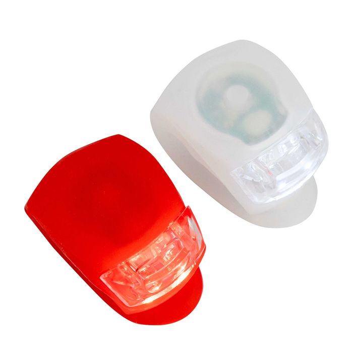 Zestaw światełek rowerowych 2 szt lampki LED uniwersalne