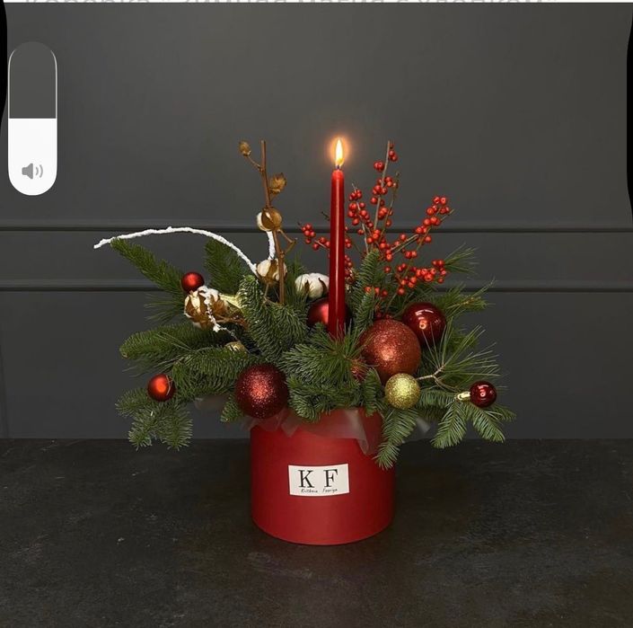 Роблю новорічні композиції різного діаметру та дизайну ! Замовляйте!