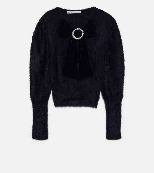 Zara Top Knit Puffy with Bow