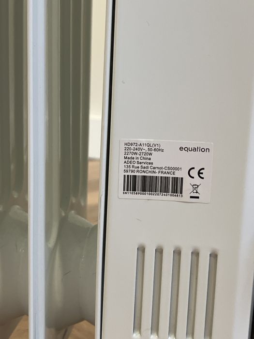 Aquecedor a óleo Equation Essential 2500w