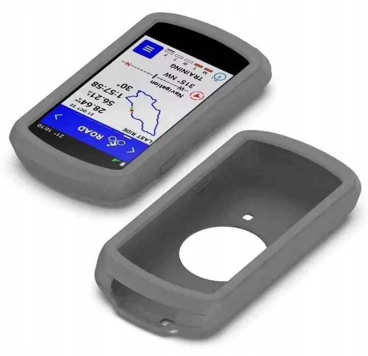 Zestaw garmin edge 1040 etui silikon szare + szkło hartowane ochrona