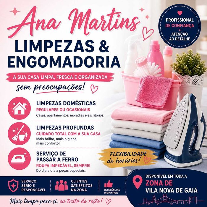 Faço limpezas em Vila Nova de Gaia