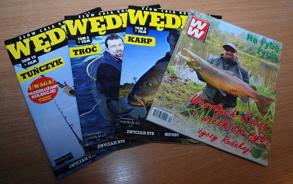 3xWędkuj. Przynęty i patenty. Tom 2,6,19 i  wiadomości wędkarskie