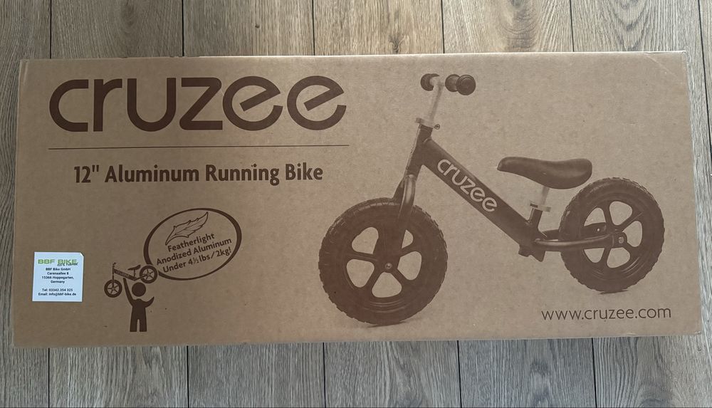 Rowerek biegowy CRUZEE 12" Fioletowy